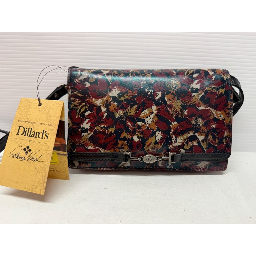 NWT PATRICIA NASH APRICALE SMALL CROSSBODY BAG PURSE WRISTLET SCARLET BLOOM $169 - Picture 2 of 12